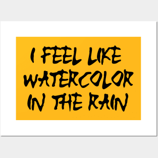 WATERCOLOR IN THE RAIN Posters and Art